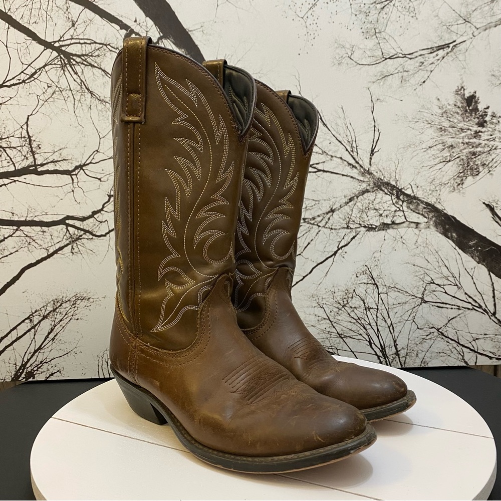 Laredo Women's Cowboy Western Boots 6.5 M Brown Leather #5742